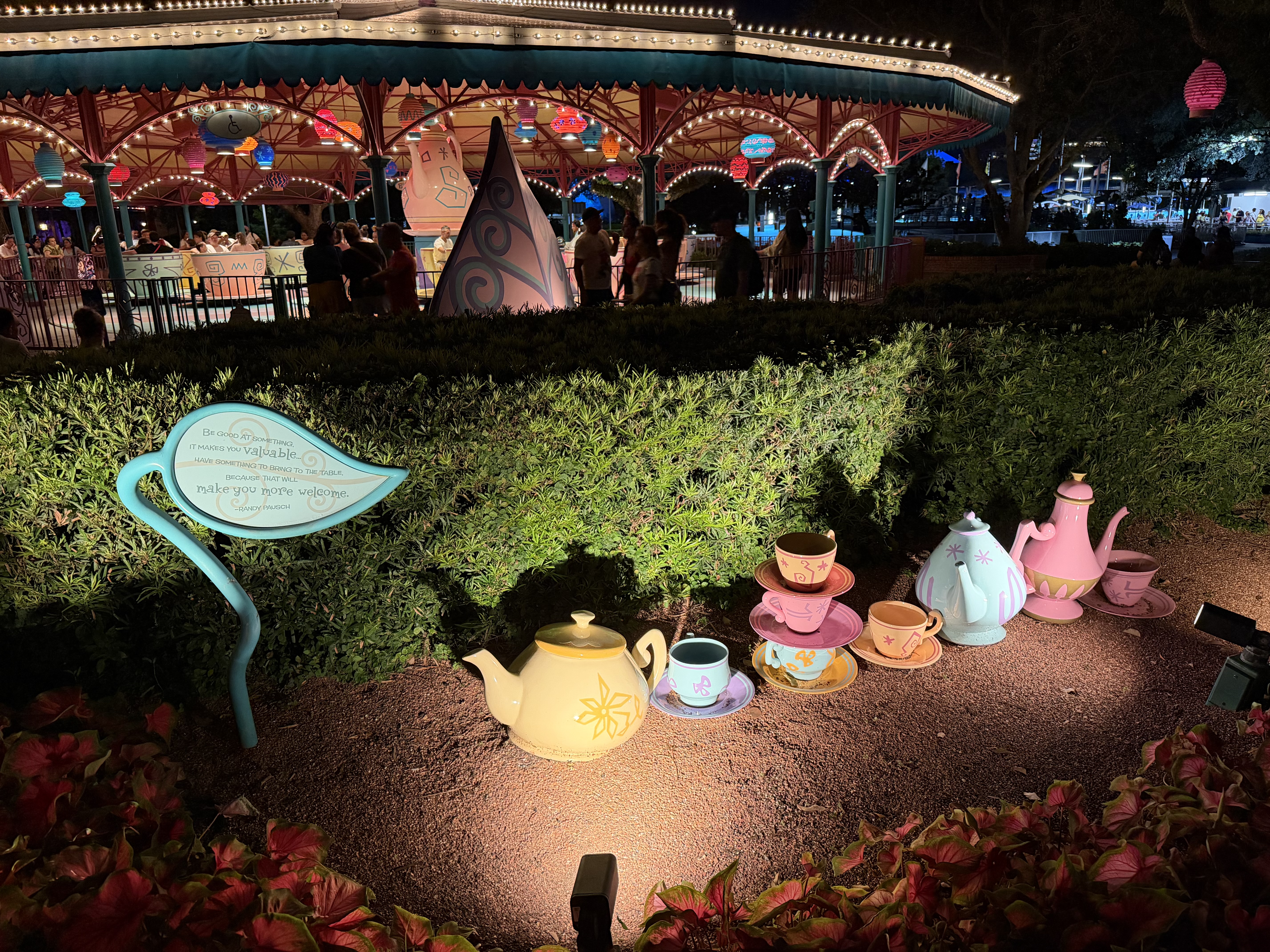 The memorial inside Magic Kingdom
